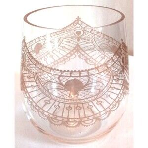 Target Gold Spider Stemless Wine  Acrylic Glasses Set of 4 NEW